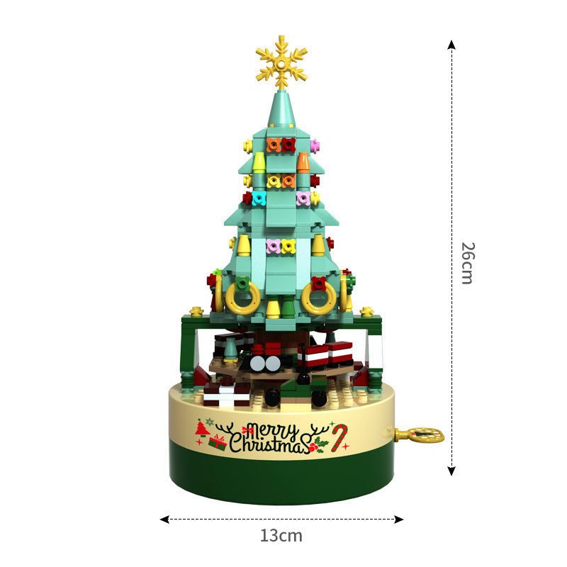 Christmas Tree Blocks Spin Music Box Blocks