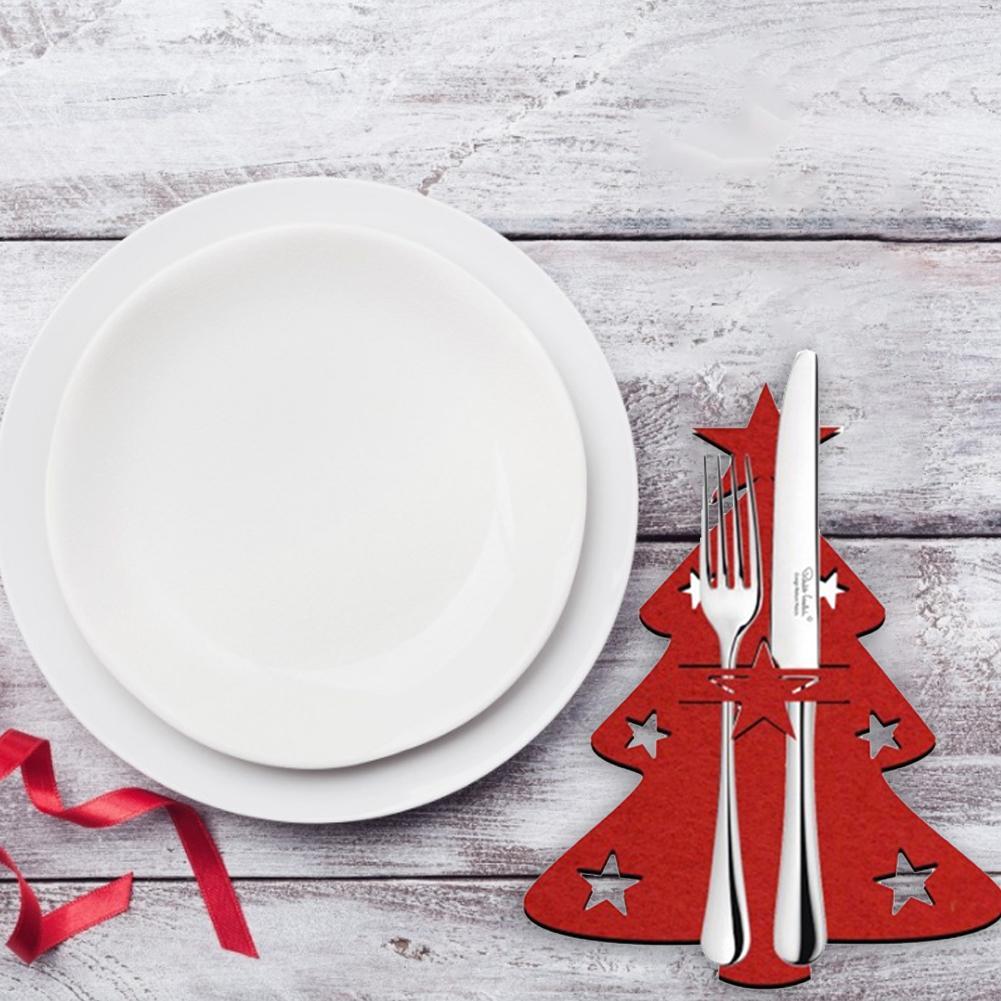 4-piece Christmas tree cutlery set