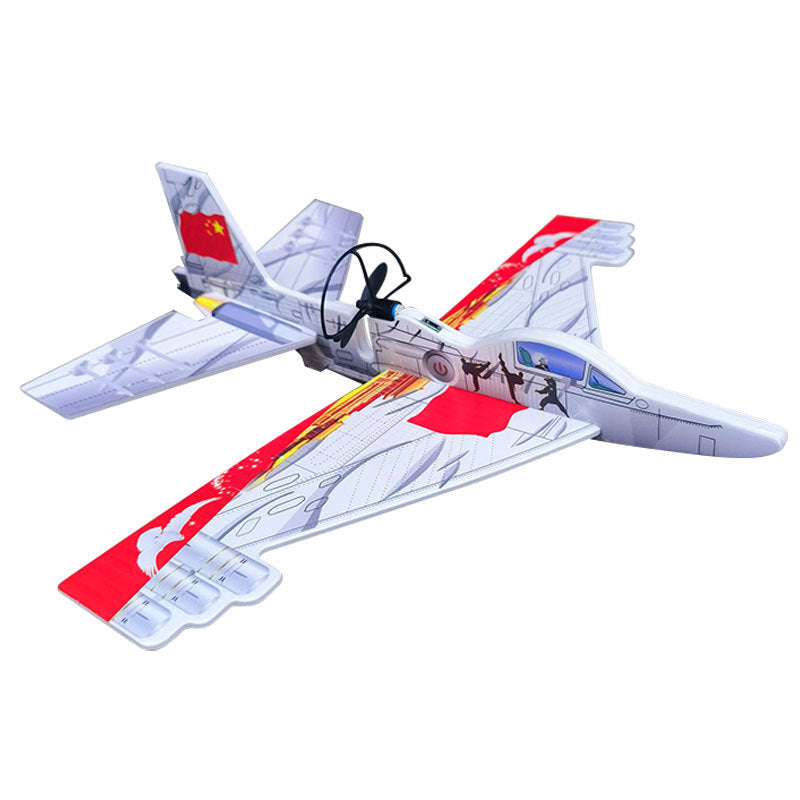 Children's Assembled Toys Electric Fighting Aircraft Drone 81192 Hand Throwing Swing Aircraft Park Square Stall