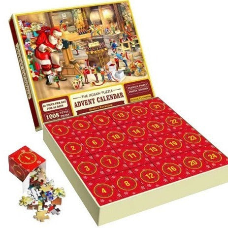 New 24 Boxes Christmas Advent Calendar Puzzle